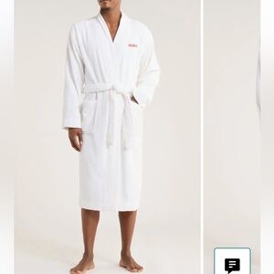 NWT HUGO Boss White Terry Cotton Robe XL